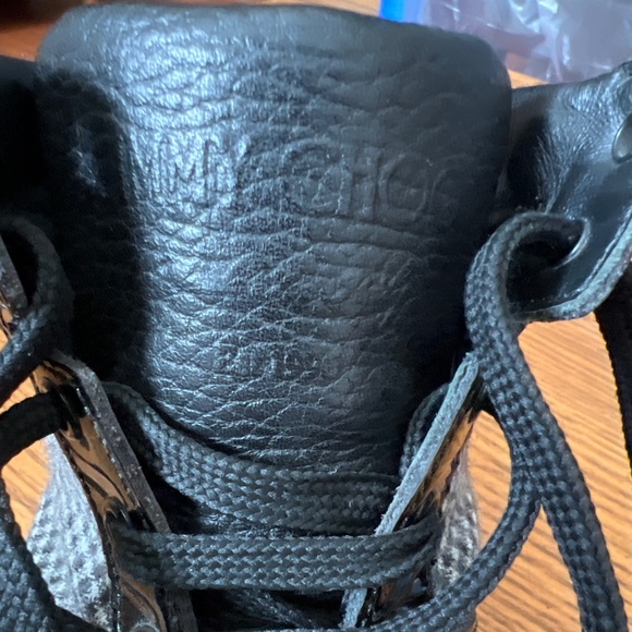 Jimmy Choo Limited Edition Belgravia Leather/Flannel High Tops - EUC - Picture 10 of 14